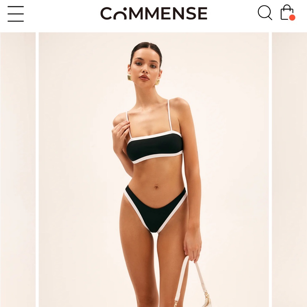 Commense Elegant Black and White Bikini